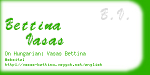 bettina vasas business card